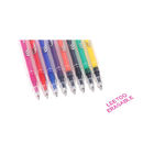 8 रंग जेल स्याही ठीक बिंदु 0.5 / 0.7 मीटर घर्षण Erasable रोलर पेन
