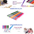 चिकना लेखन Variegated रंग पानी आधारित टिप पेन