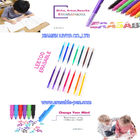 20 रंग फ्रिक्शन क्लिकर इरेज़ेबल पेन रिफिल