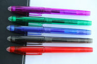 कैप पुलिंग क्लोजर के साथ मिश्रित रंग Nontoxic Erasable जेल पेन