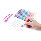20 रंग चिकना लेखन 0.7 मिमी हीट इरेज़ेबल इंक पेन